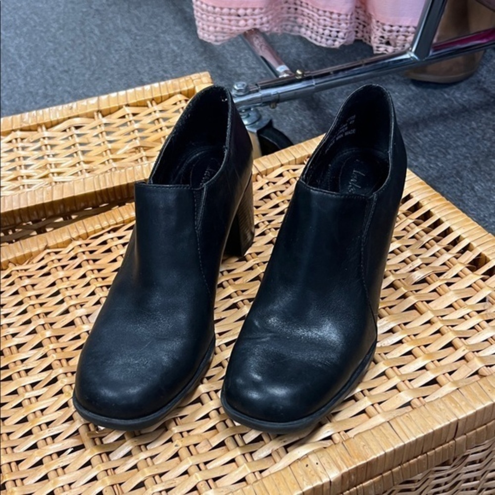 Clarks Black Ankle Booties
